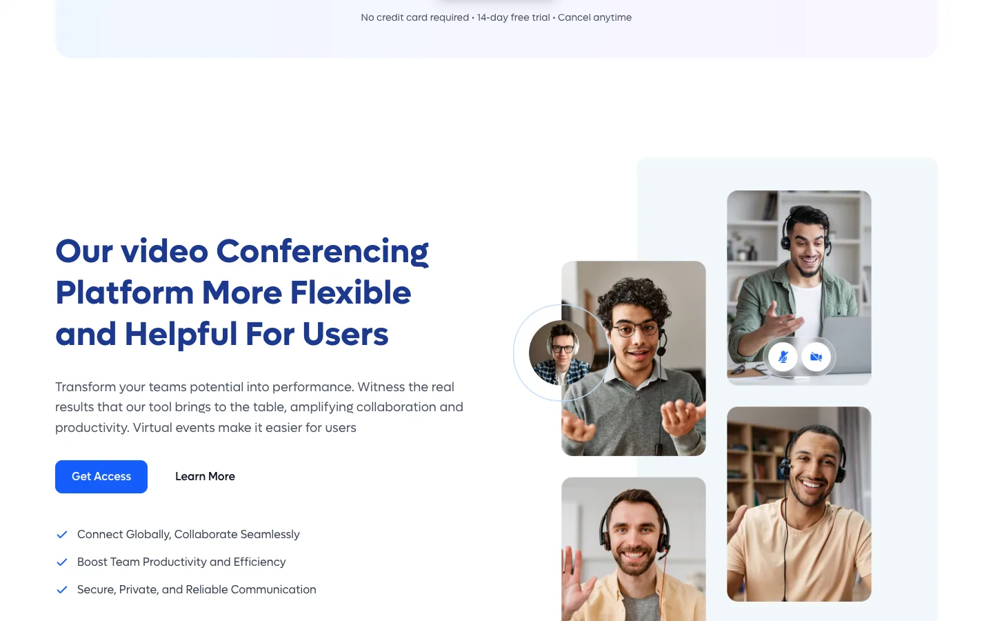 MEETINGMIND website screen